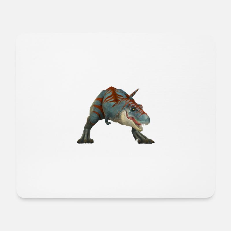 T-Rex - Mousepad (Querformat) - Weiß