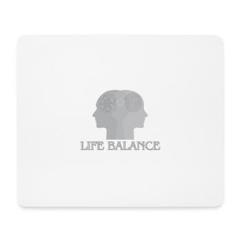 Life balance - Mousepad (Querformat) - Weiß - Vorne