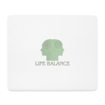 Life Balance - Mouse Pad (horizontal) - white - Front