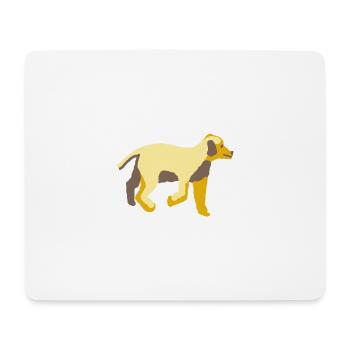 Hund - Mousepad (Querformat) - Weiß - Vorne