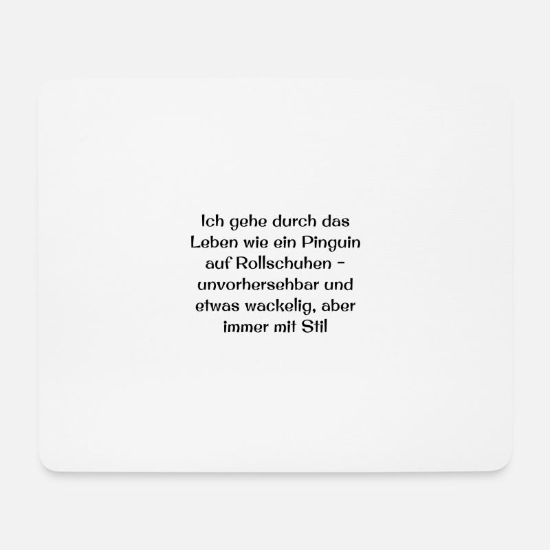 Gedankensprüche - Mousepad (Querformat) - Weiß