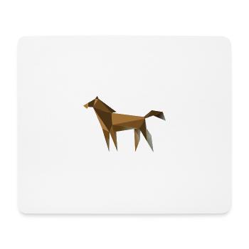 Pferde - Mousepad (Querformat) - Weiß - Vorne