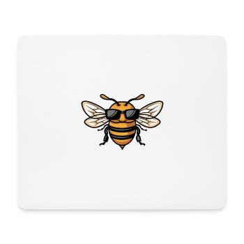 Animal abeille - Tapis de souris (format paysage) - blanc - Devant