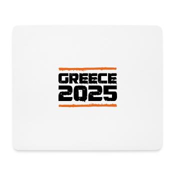 Vacances Grèce 2025 - Tapis de souris (format paysage) - blanc - Devant