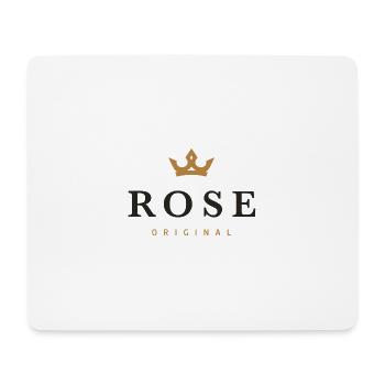 Logo original de la famille Rose - Tapis de souris (format paysage) - blanc - Devant