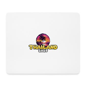 Thailand 2025 Palmen Bunt - Mousepad (Querformat) - Weiß - Vorne