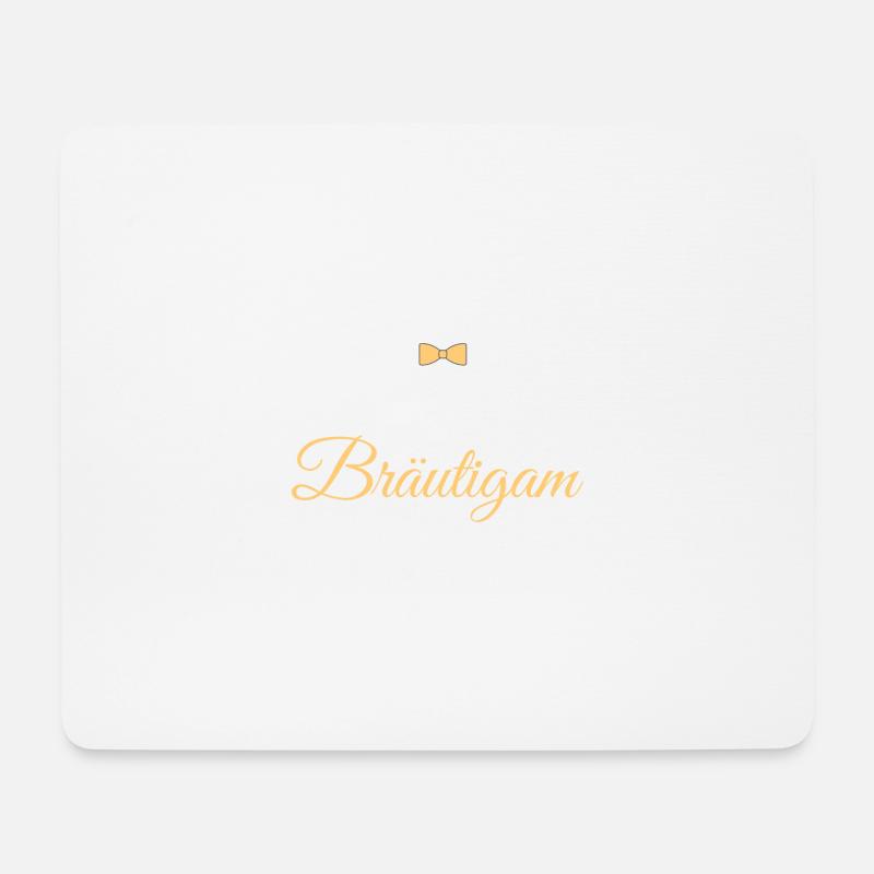 Bräutigam design - Mousepad (Querformat) - Weiß