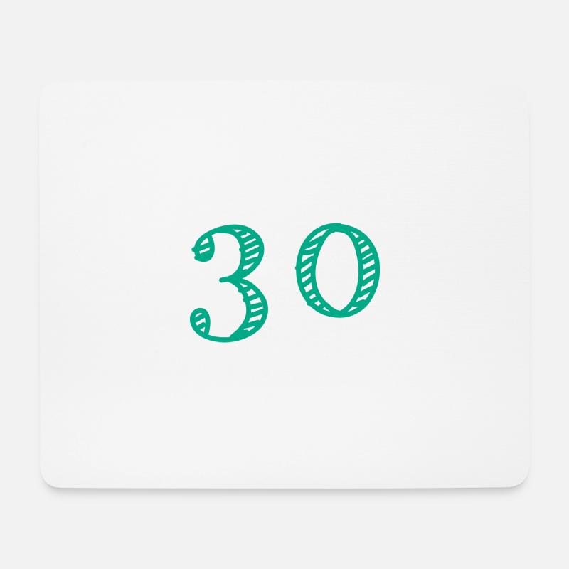 30 JAHRE. 30-jähriges JUBILÄUM. JUBILÄUM 30 JAHRE. 30 - Mousepad (Querformat) - Weiß