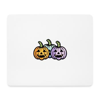 Citrouille Halloween Drôle - Tapis de souris (format paysage) - blanc - Devant
