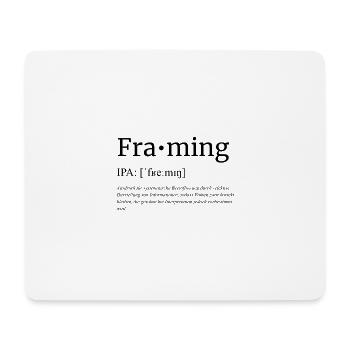 Framing - Mousepad (Querformat) - Weiß - Vorne