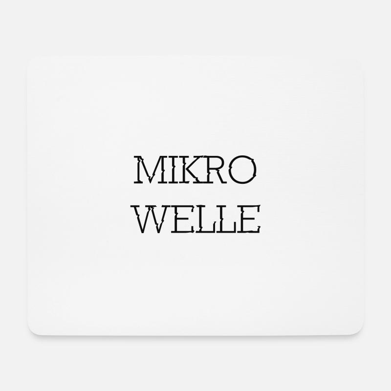 Mikrowelle - Mousepad (Querformat) - Weiß