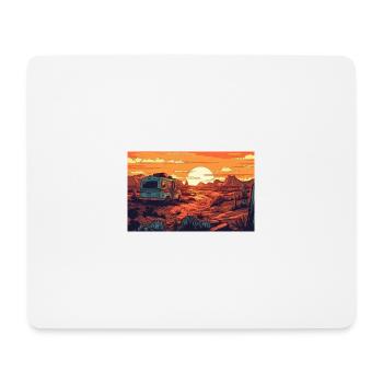 Vie en van - Tapis de souris (format paysage) - blanc - Devant