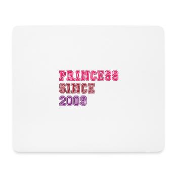 2009 Geburtstag Prinzessin - Mousepad (Querformat) - Weiß - Vorne