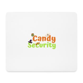 Funny Halloween Costume Candy Security - Mouse Pad (horizontal) - white - Front