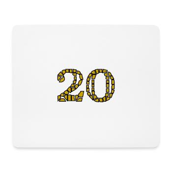 HAPPY BIRTHDAY. HAPPY BIRTHDAY. ANNIVERSARY. - Mouse Pad (horizontal) - white - Front