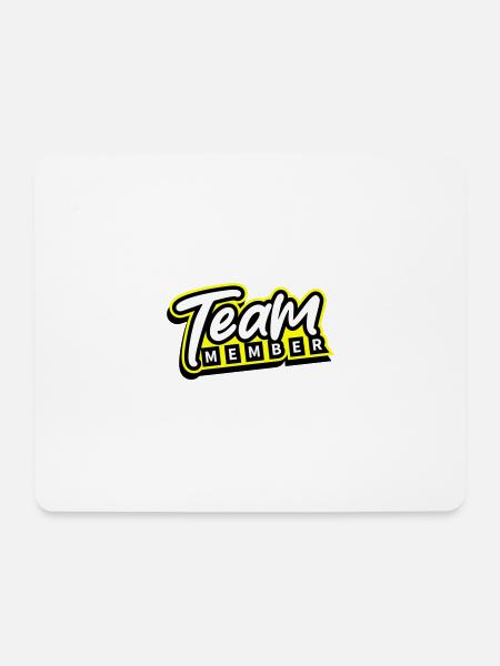 Team Mitglied - Mousepad (Querformat) - Weiß