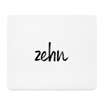 dix 10 anniversaire cadeau nombre - Tapis de souris (format paysage) - blanc - Devant