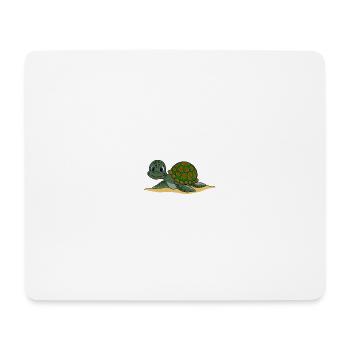 Cadeau mignon bébé tortue - Tapis de souris (format paysage) - blanc - Devant