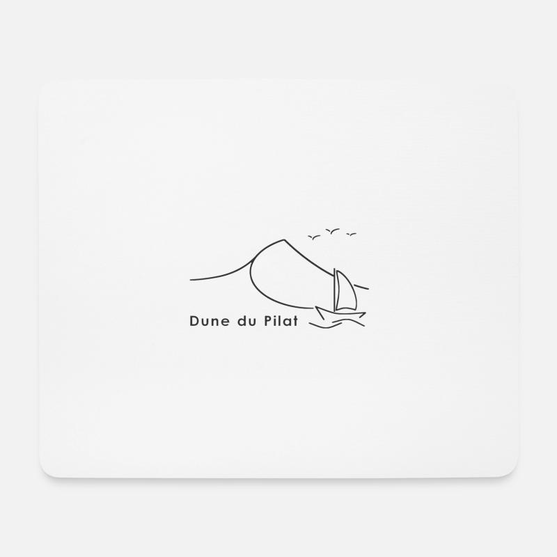 Dune du Pilat - Mouse Pad (horizontal) - white