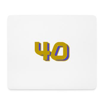 40. 40 YEARS. 40th ANNIVERSARY. 40 YEARS ANNIVERSARY. - Mouse Pad (horizontal) - white - Front