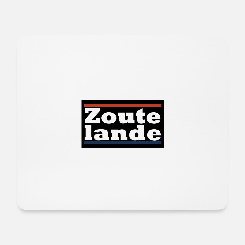 Zoutelande - Mousepad (Querformat) - Weiß