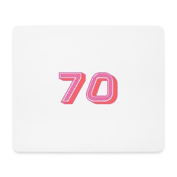 70. 70 JAHRE. 70-JÄHRIGES JUBILÄUM. 70-JÄHRIGES JUBILÄUM. - Mousepad (Querformat) - Weiß - Vorne