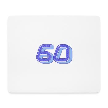 60. 60 JAHRE. 60-JÄHRIGES JUBILÄUM. 60. GEBURTSTAG. - Mousepad (Querformat) - Weiß - Vorne