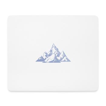 Sommets des montagnes - Tapis de souris (format paysage) - blanc - Devant