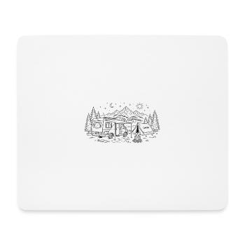 Vanlife Camping  - Mousepad (Querformat) - Weiß - Vorne
