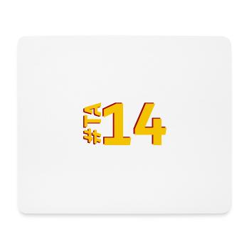 TA14-KARTON - Mousepad (Querformat) - Weiß - Vorne