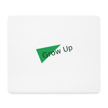 Grow Up Grün Dreieck Motiv - Mousepad (Querformat) - Weiß - Vorne