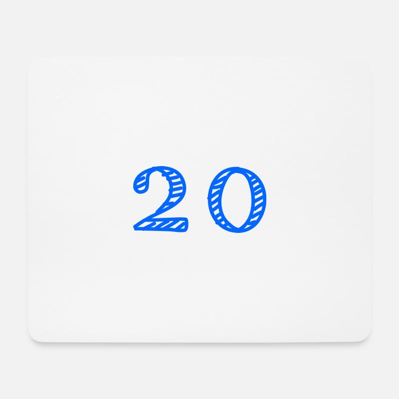 20 JAHRE. 20-jähriges JUBILÄUM. JUBILÄUM 20 JAHRE. 20 - Mousepad (Querformat) - Weiß