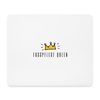 Foot Care Queen | Funny saying foot care - Mouse Pad (horizontal) - white - Front