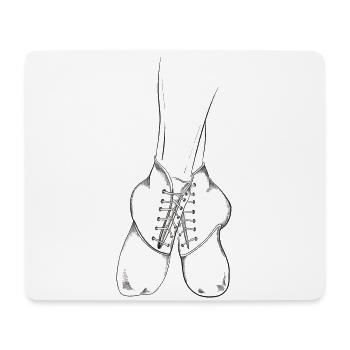 Gardestiefel weiß | Black & White Collection - Mousepad (Querformat) - Weiß - Vorne