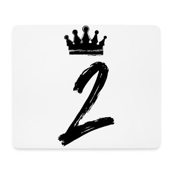 2 Couronne de numéros - Tapis de souris (format paysage) - blanc - Devant