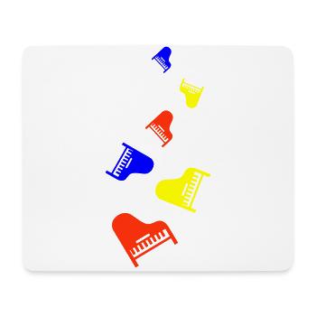 Klavier musik instrument - Mousepad (Querformat) - Weiß - Vorne