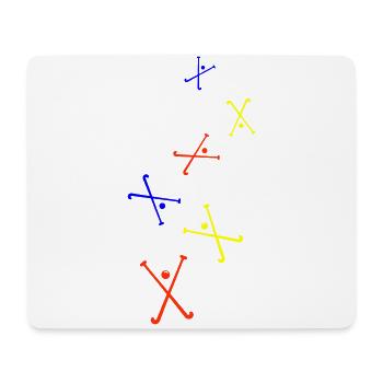 Feldhockey symbol - Mousepad (Querformat) - Weiß - Vorne