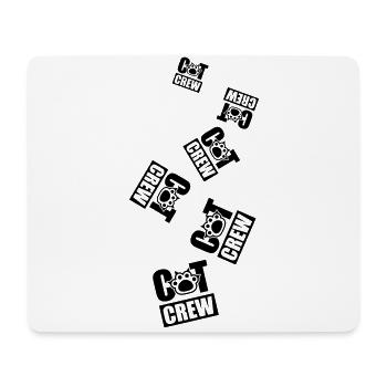 Équipage pour chats - Tapis de souris (format paysage) - blanc - Devant