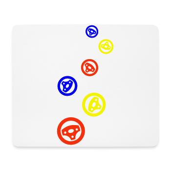 Reifen tuning Bunt - Mousepad (Querformat) - Weiß - Vorne