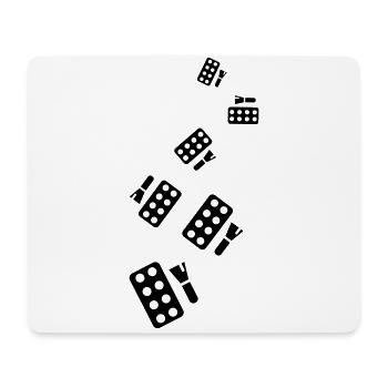 Make Up Cosmetics Icon - Mouse Pad (horizontal) - white - Front