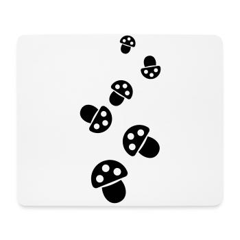 Symbole des champignons - Tapis de souris (format paysage) - blanc - Devant