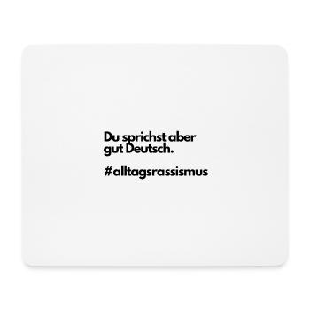 Racisme quotidien Bon allemand - Tapis de souris (format paysage) - blanc - Devant
