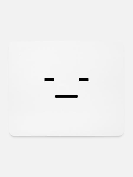 Gesicht - Mousepad (Querformat) - Weiß