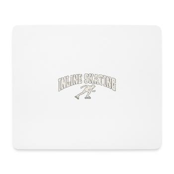 Inline Skating Retro Skater Silhouette - Mousepad (Querformat) - Weiß - Vorne