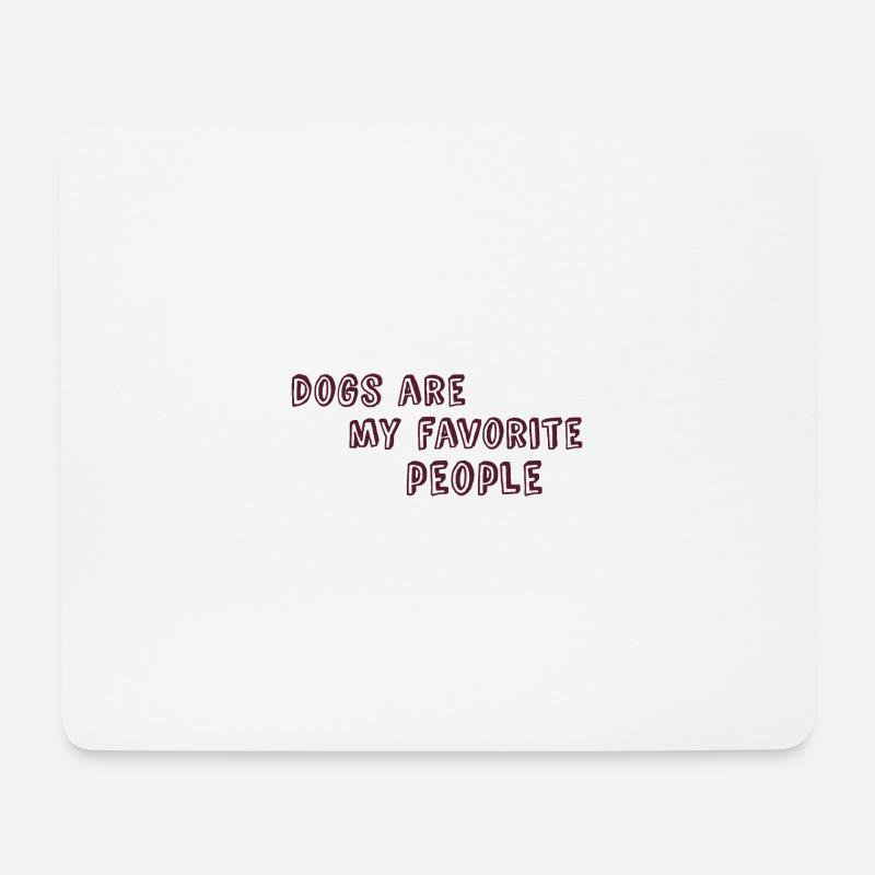 Hund - Mousepad (Querformat) - Weiß