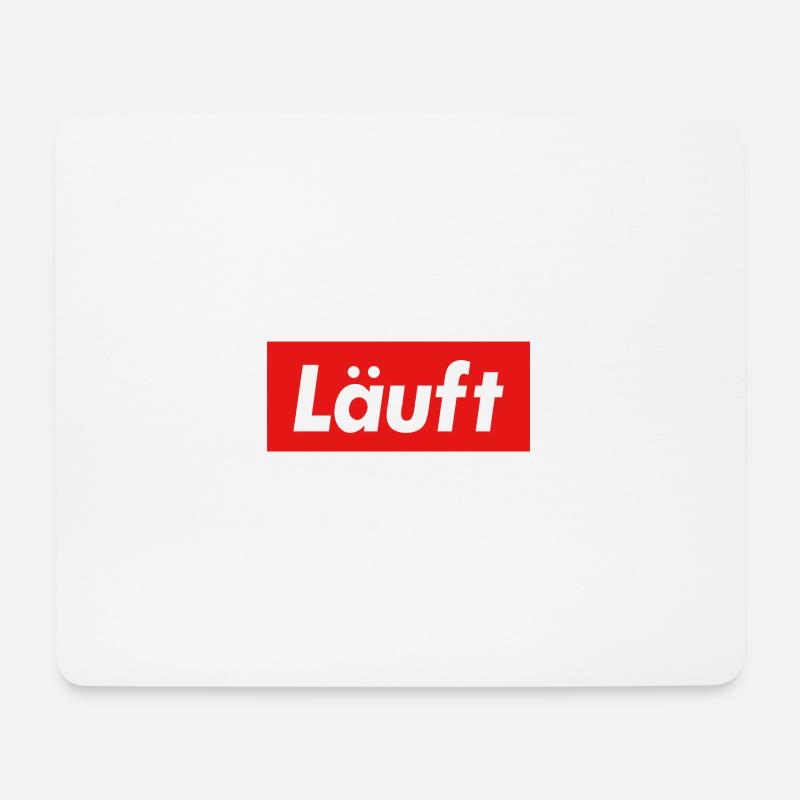 Läuft - Mousepad (Querformat) - Weiß