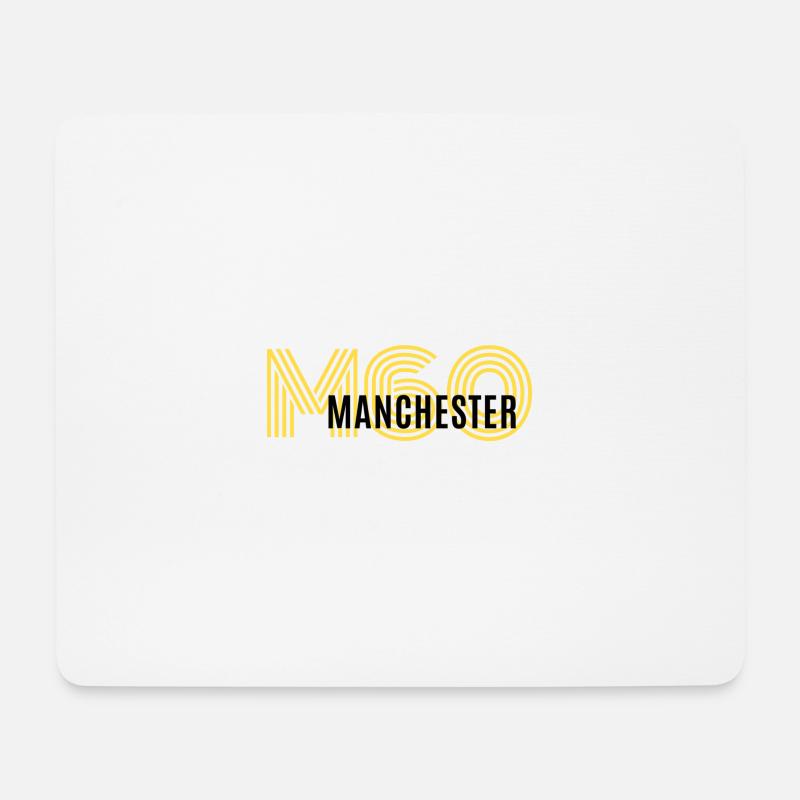 M60 - Manchester - Mousepad (Querformat) - Weiß