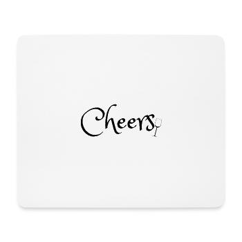 Cheers wine glass Clothing - Mousepad (Querformat) - Weiß - Vorne