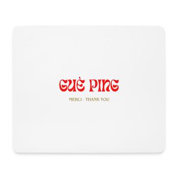 Guè Ping - Mousepad (Querformat) - Weiß - Vorne