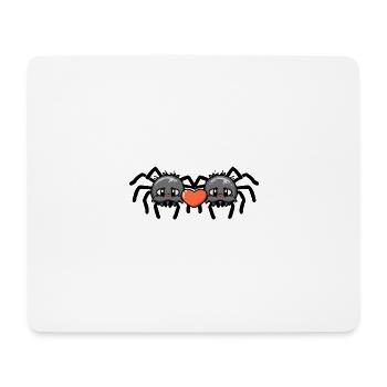 Tarantula Paar Valentinstag - Mousepad (Querformat) - Weiß - Vorne